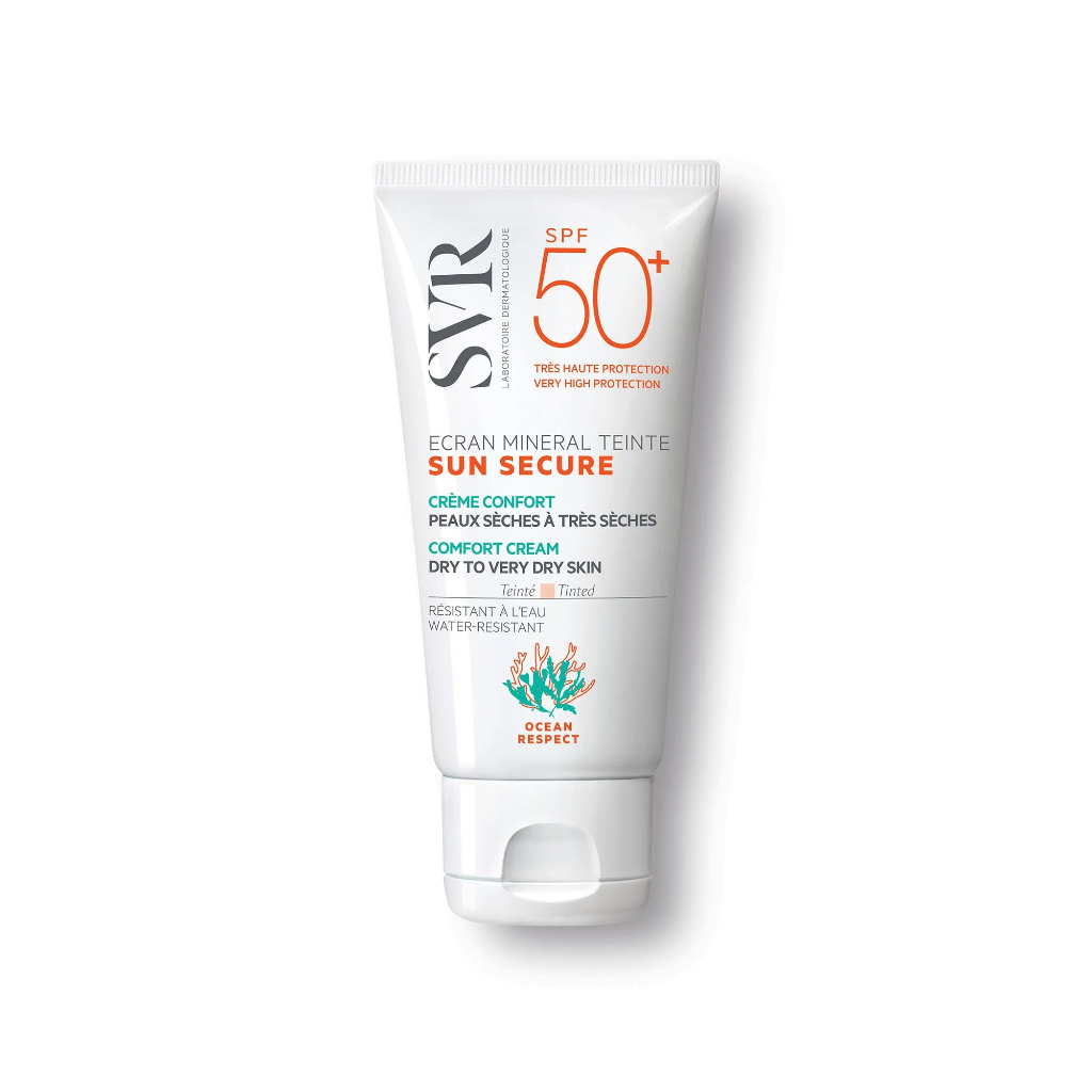SVR Sun Secure Creme Mineral com Cor Pele Seca FPS50+ 50ml