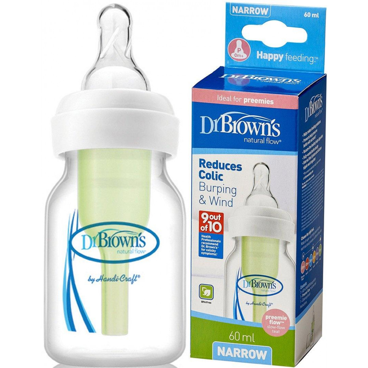 Dr Browns Biberon Anti-Colica Sil Tettarella Est 60ml