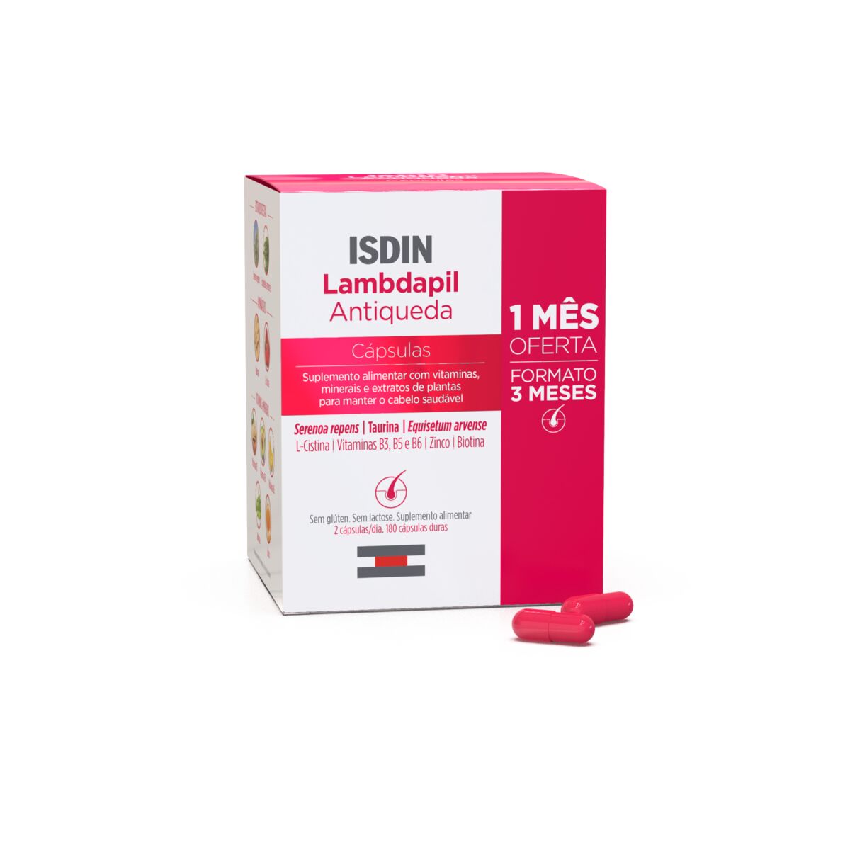 Isdin Lambdapil Antiqueda 60caps 3un -Promo