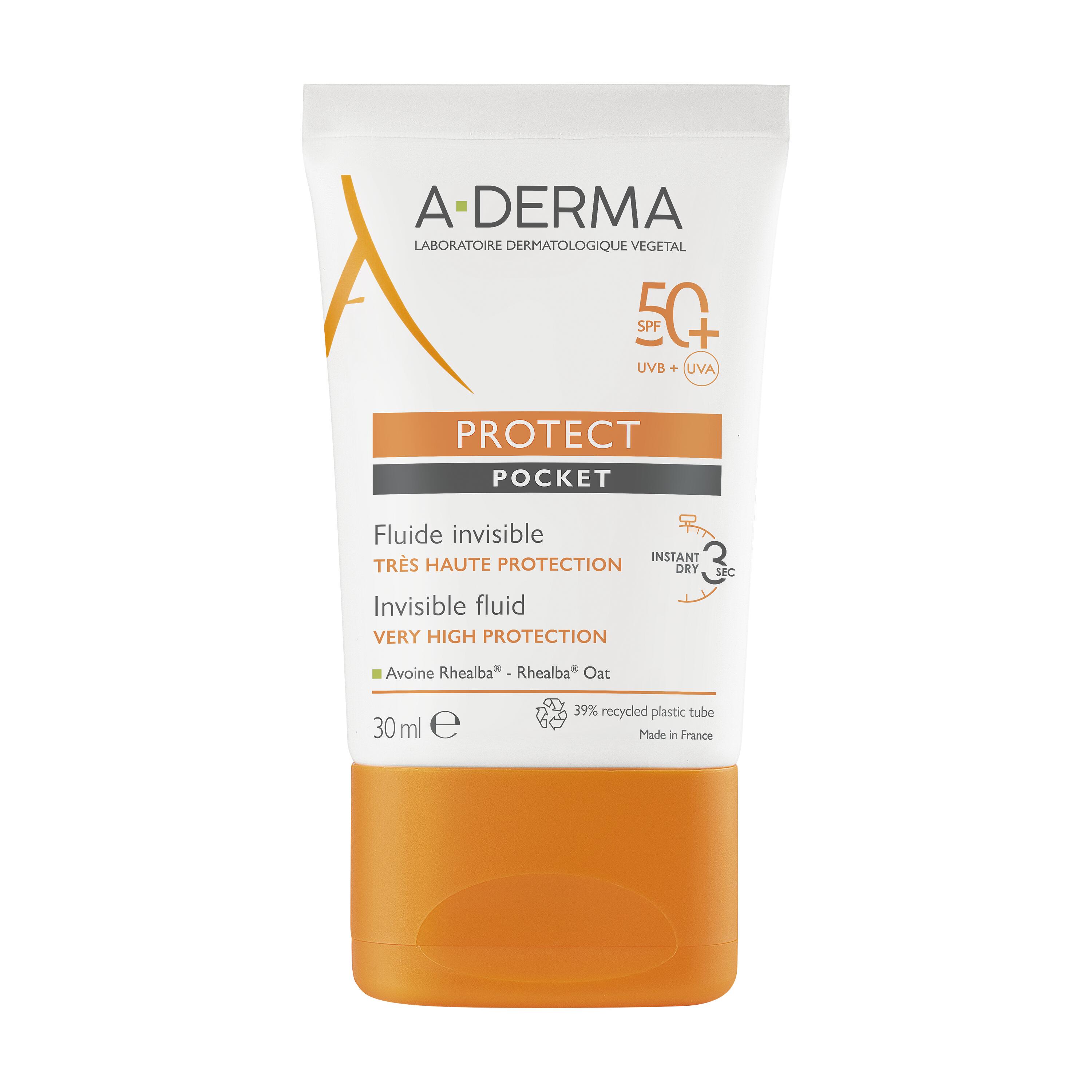A-Derma PROTECT Fluido SPF50+ Invisivel POCKET 30ML