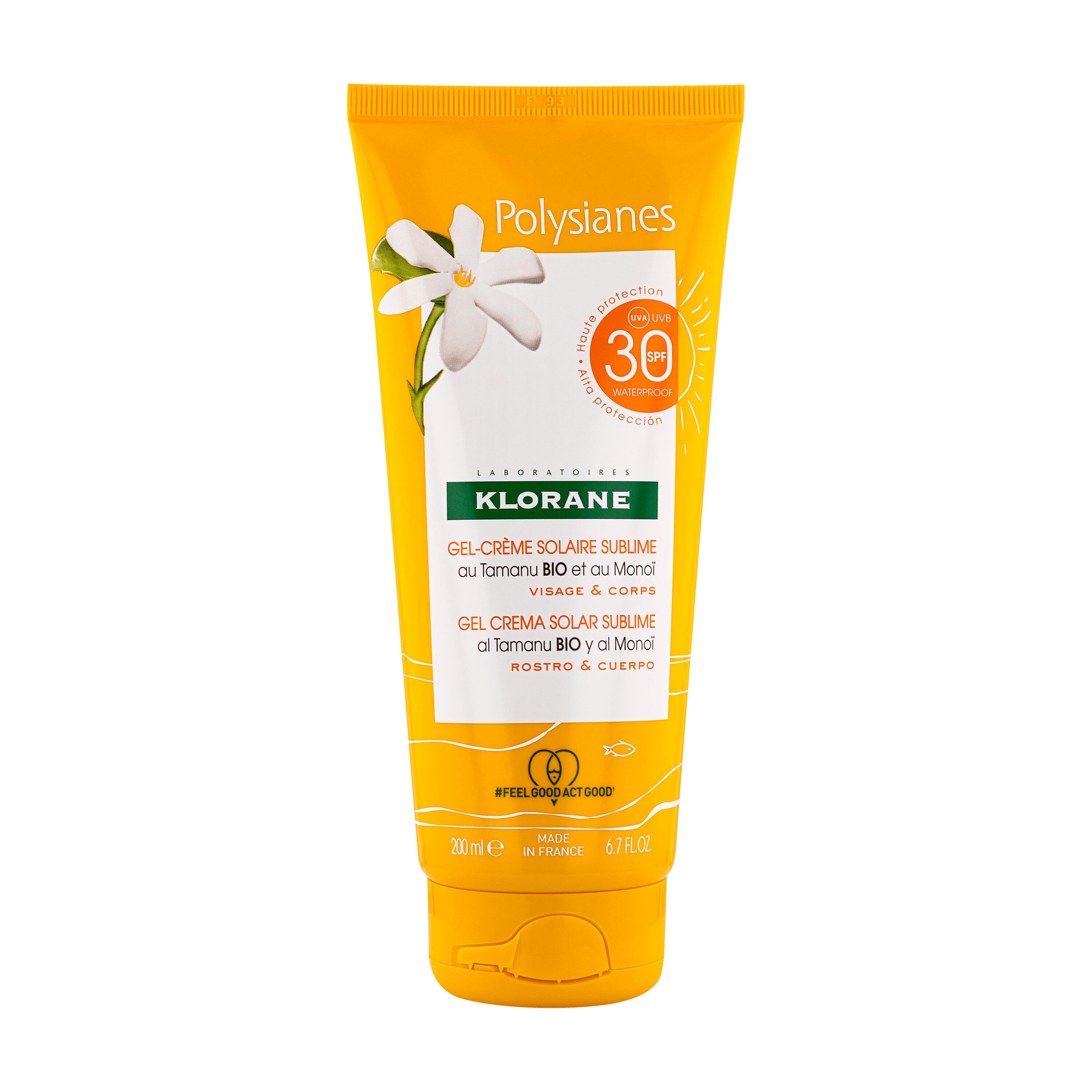 Klorane Gel-Crema Solare Sublimante SPF30 200ml