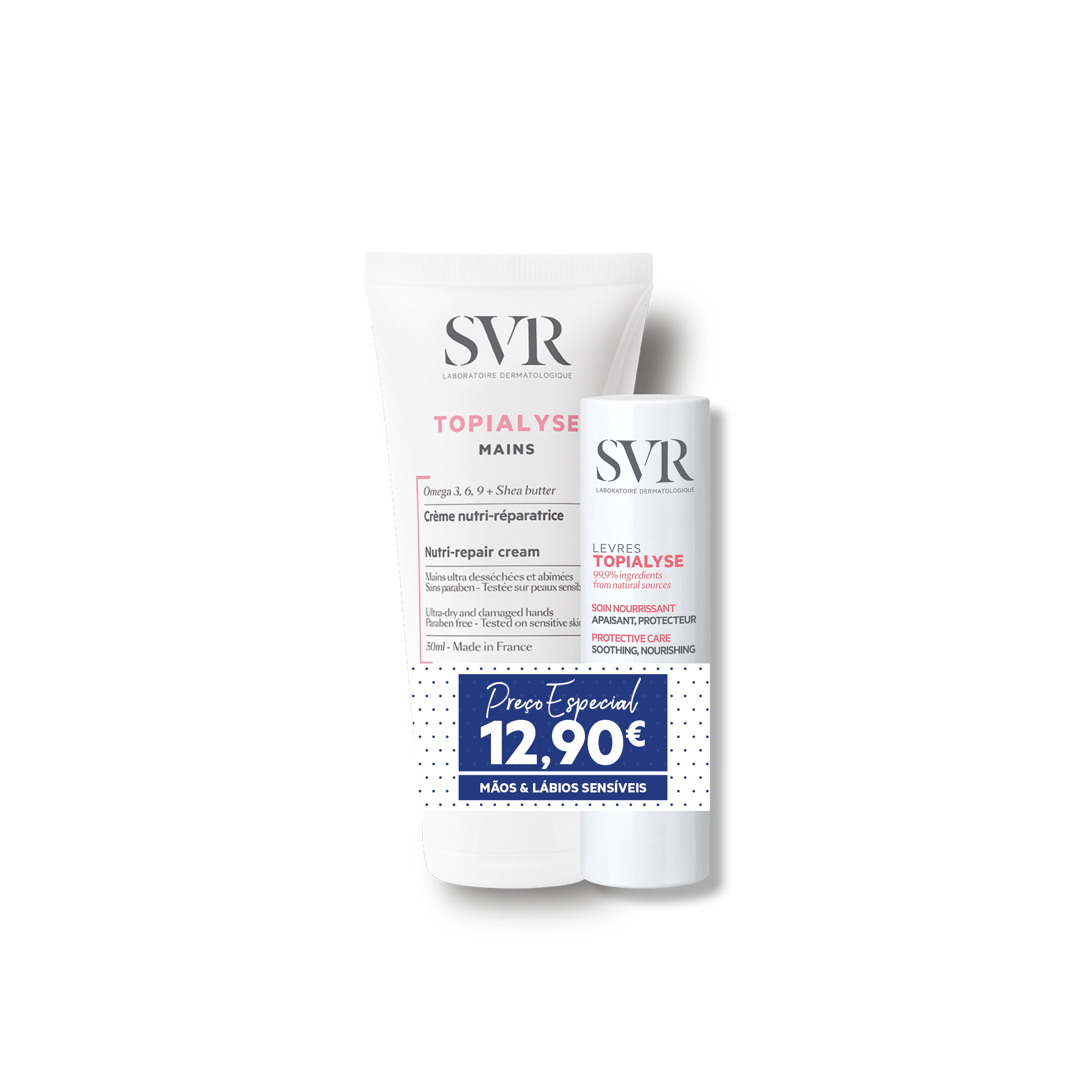 SVR Topialyse Cr Maos 2un C/Of Stick Labial 4g