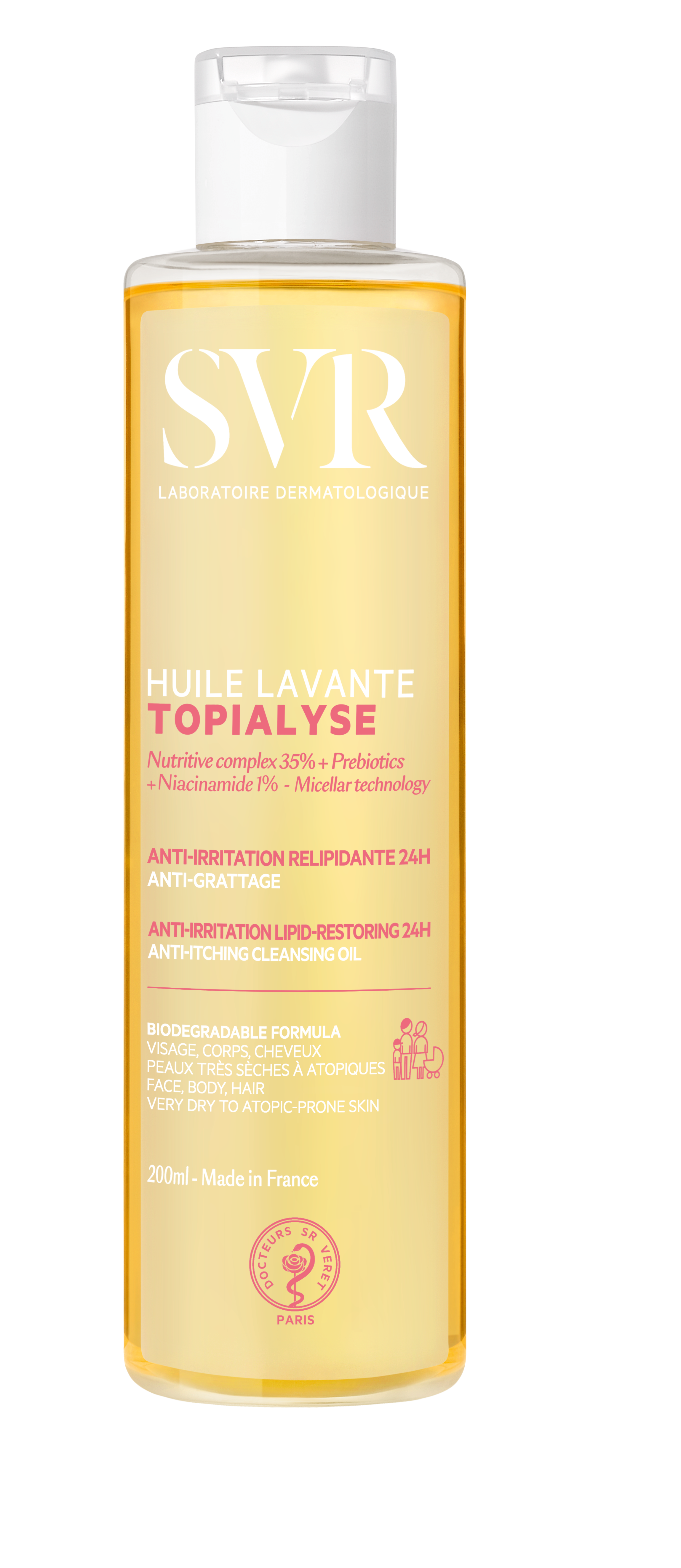 SVR Topialyse Oleo Limpeza Antiprurido 200ml