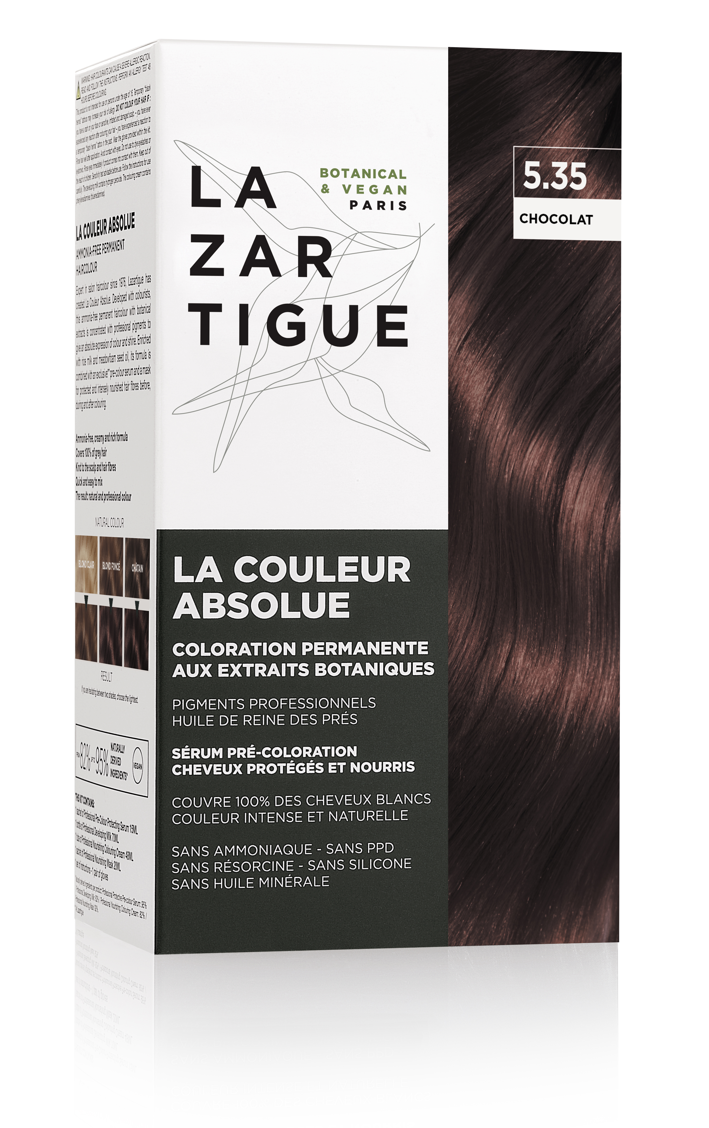Lazartigue Haarfärbemittel Perm Ton 5.35 Schokolade