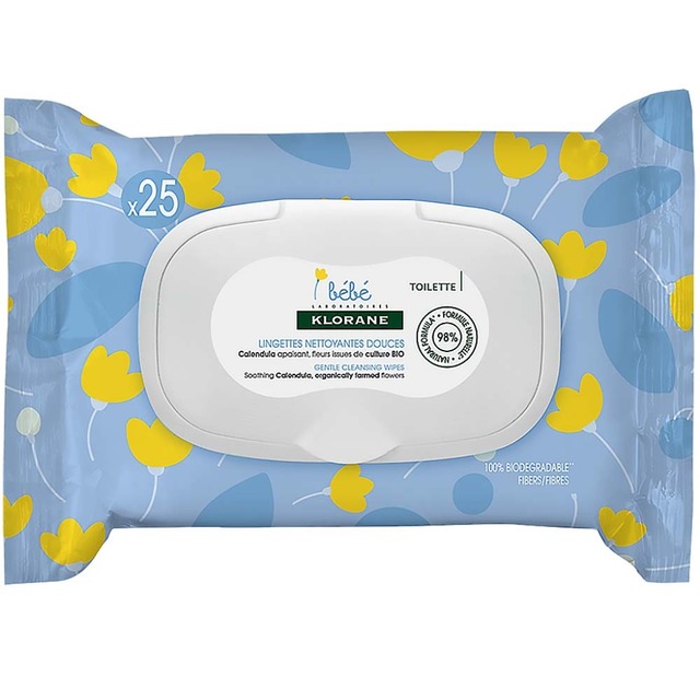 Klorane Bebè Salviette Detergenti Delicate 25un