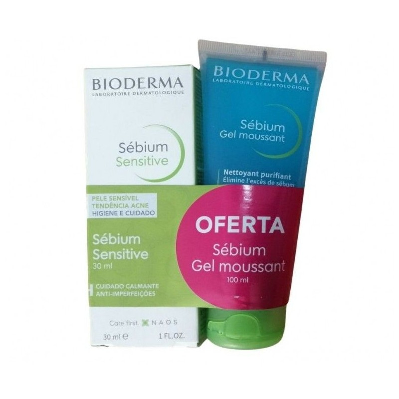 Bioderma Sebium Sens Creme 30ml + Oferta Gel 100ml -Promo