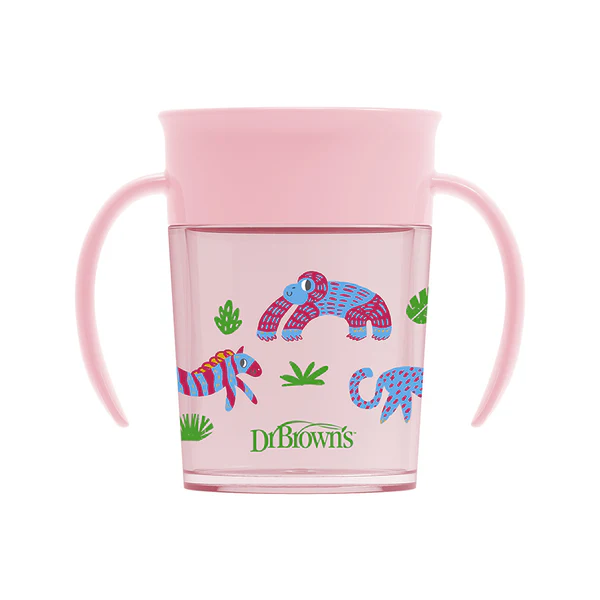 Dr Brown's Cheers 360 Copo S/ Bocal 6M+ Rosa 200ml