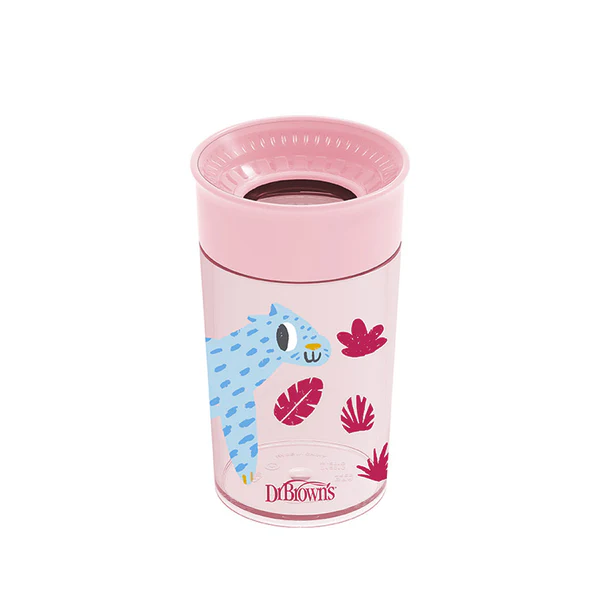 Dr Browns Cheers 360 Copo S/ Bocal 9M+ Rosa 300ml