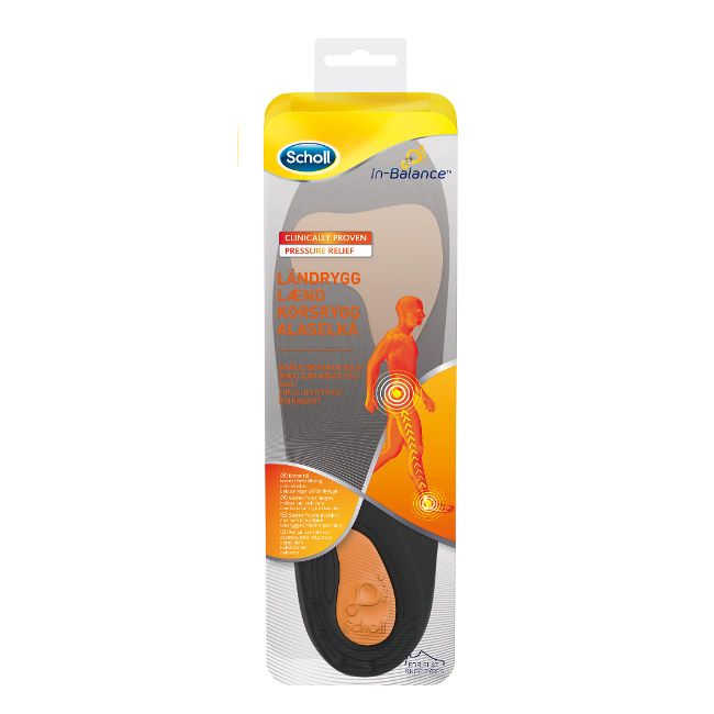 Scholl In Balance Insoles Lower Back Size M 2un