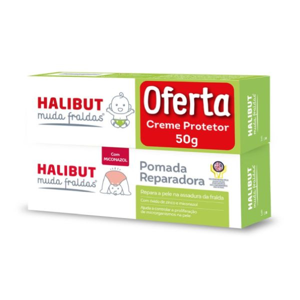 Halibut Pomada Muda Fralda 50g + Creme Protetora 50g