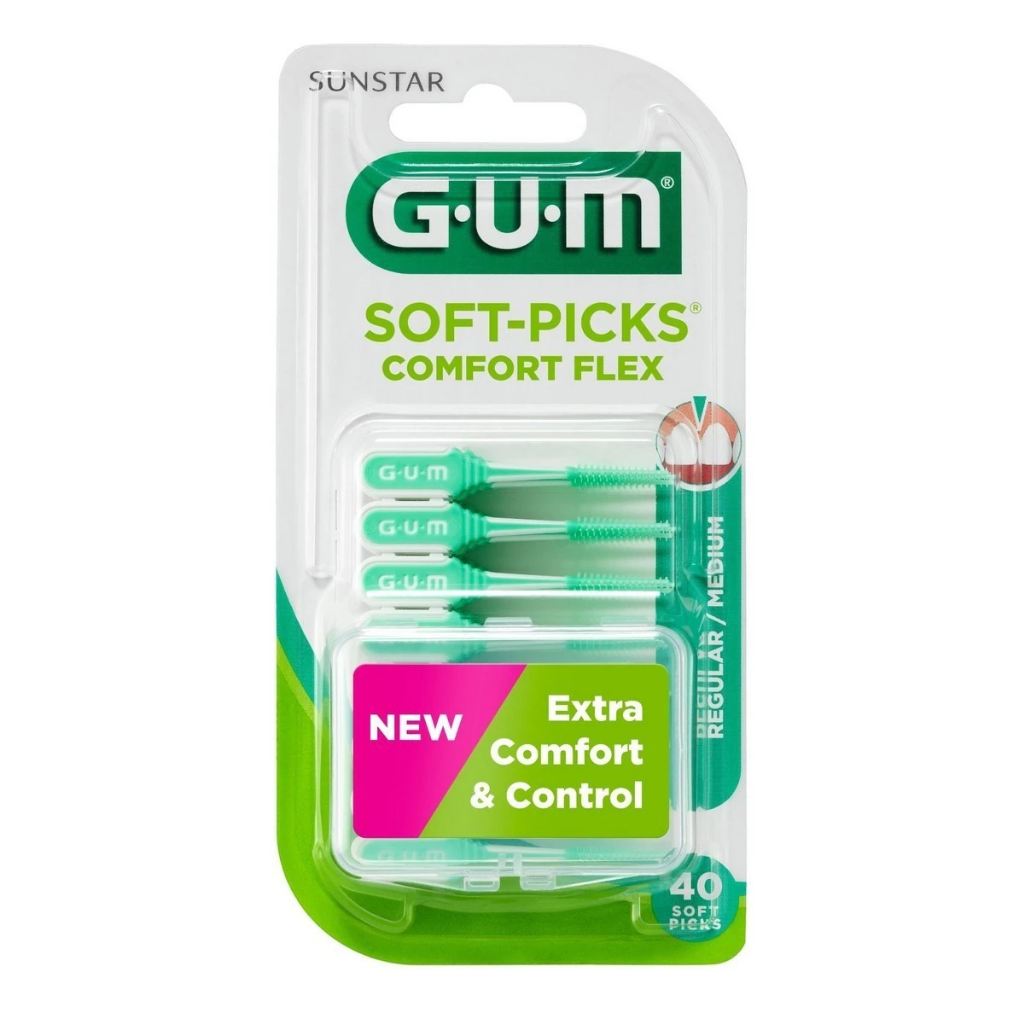 Gum Soft Picks Comfort Flex Menta TamM 40un