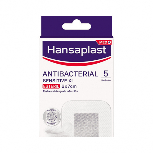 Hansaplast Pansement Sensible XL 6x7cm 5un- 48625