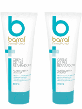 Barral Derma Protect Creme Pés Reparador 100ml 2un - Promo