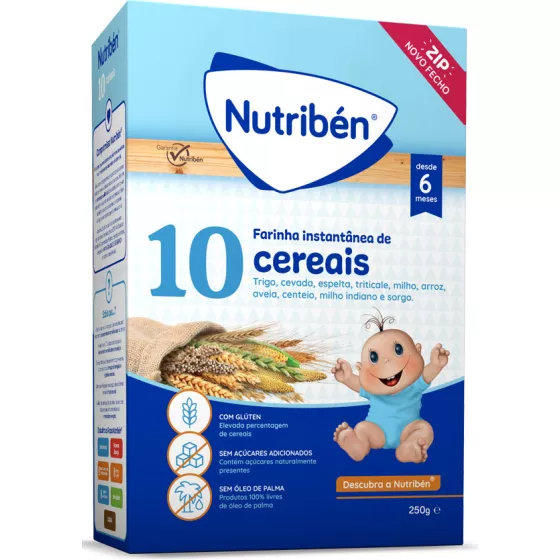 Nutriben Papa 10 Cereais 6M+ 250g
