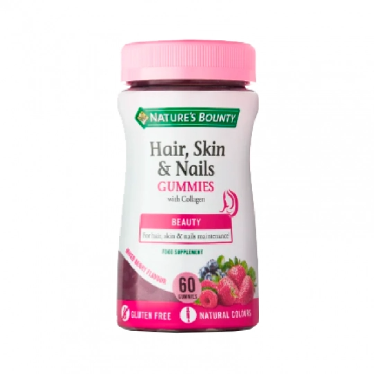 Natures Bounty Hair Skin Nails Gummies 60un