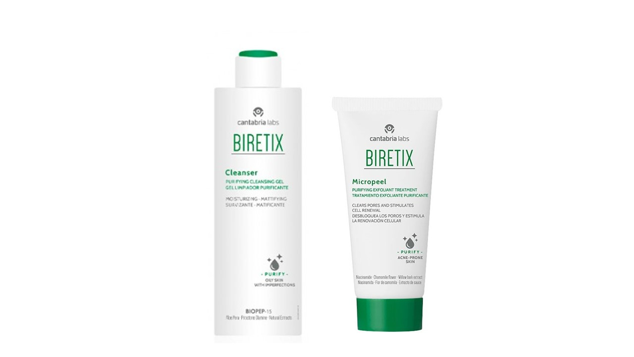 Biretix Pack Cleanser 200ml + Oferta Micropeel 50ml
