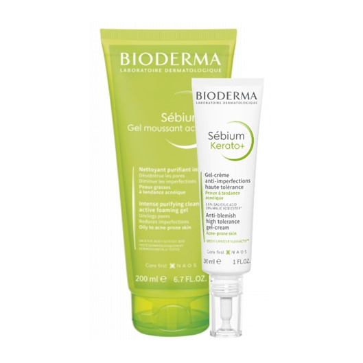 Bioderma Sebium Kerato+ 30ml+Gel Mous 200ml-Promo