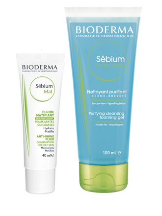 Bioderma Sébium Mat Control 30ml + Gel Moussant 100ml Promo