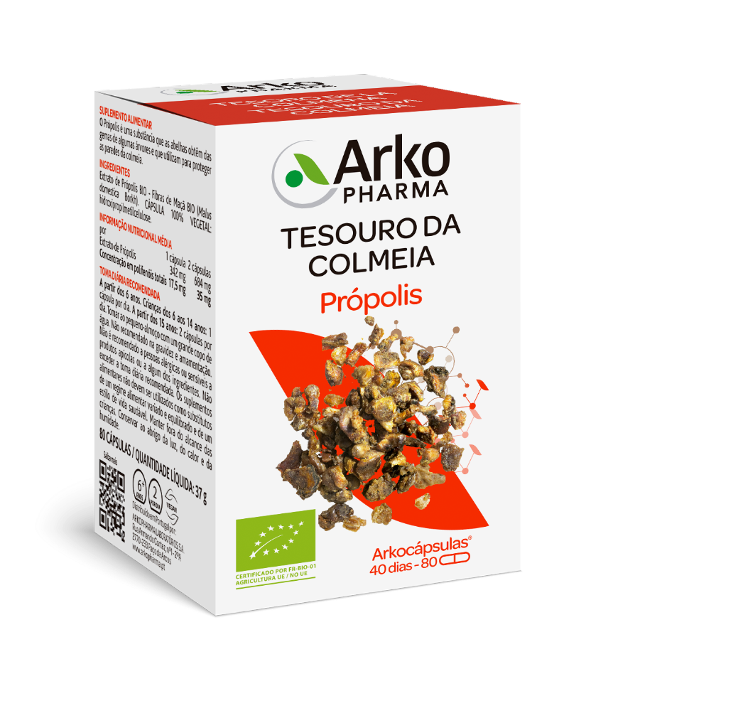 Arkocapsulas Própolis Bio 80caps