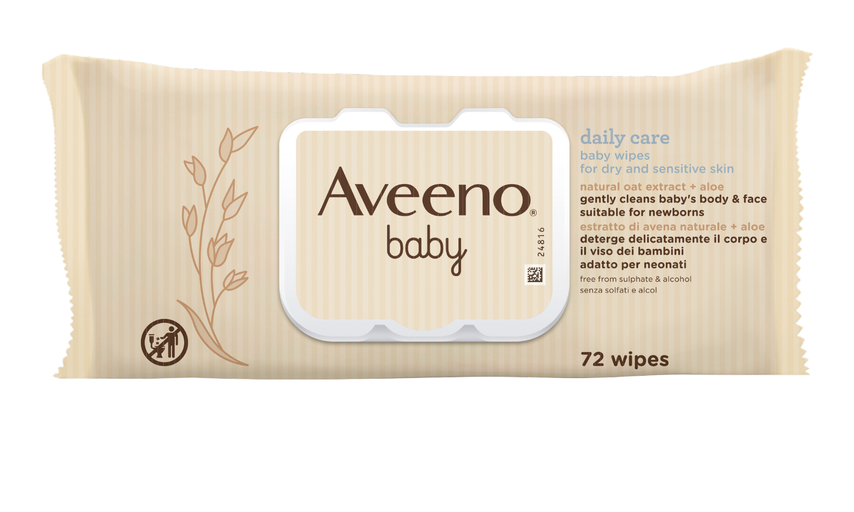 Aveeno Baby Toalhitas 72un