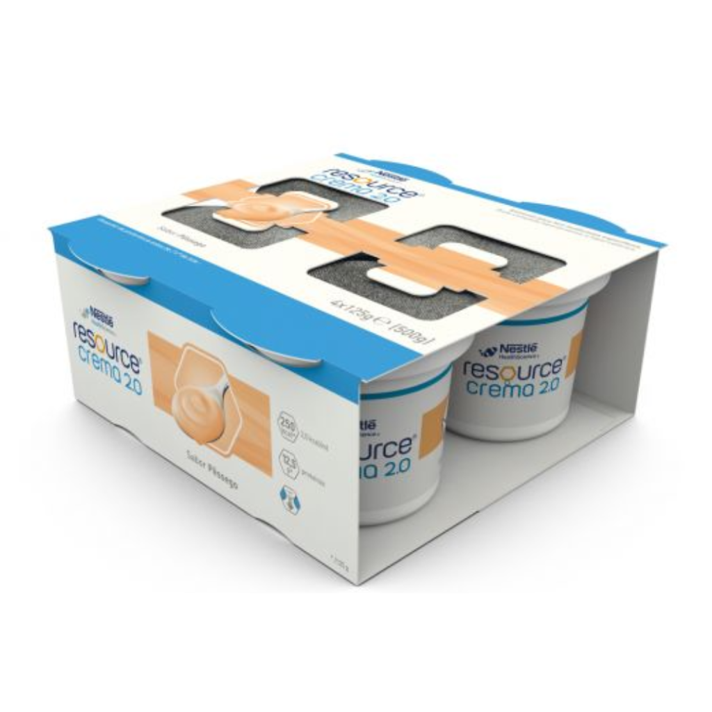 Resource Crema 2.0 Pêssego 125g 4un