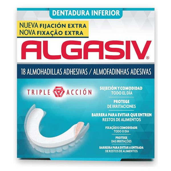 Algasiv Haftkissen Unterkiefer 18 Stk. + 12 Gratis
