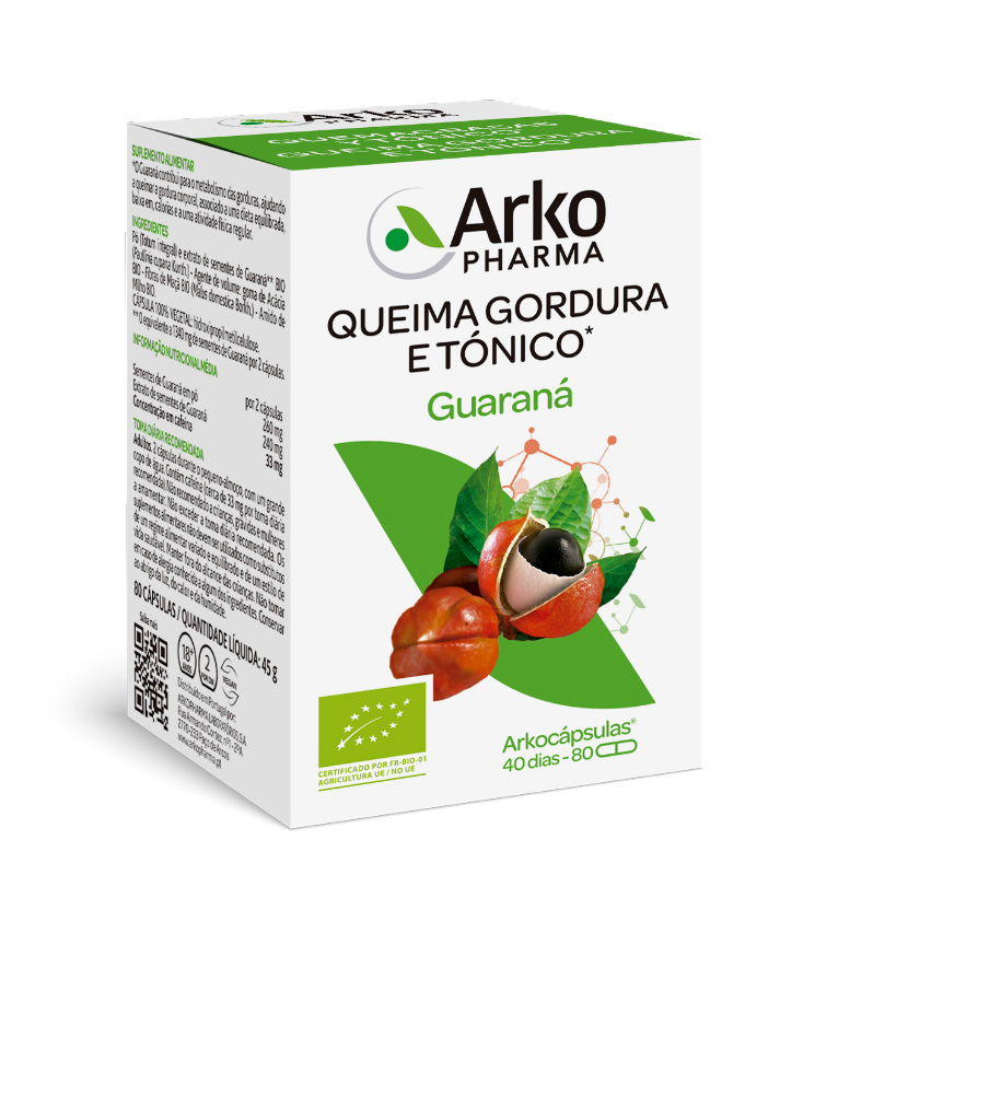 Arkocapsulas Guarana Bio 80caps