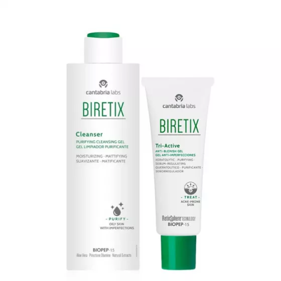 Biretix Pack Tri-Active Gel 50ml + Oferta Cleanser 200ml