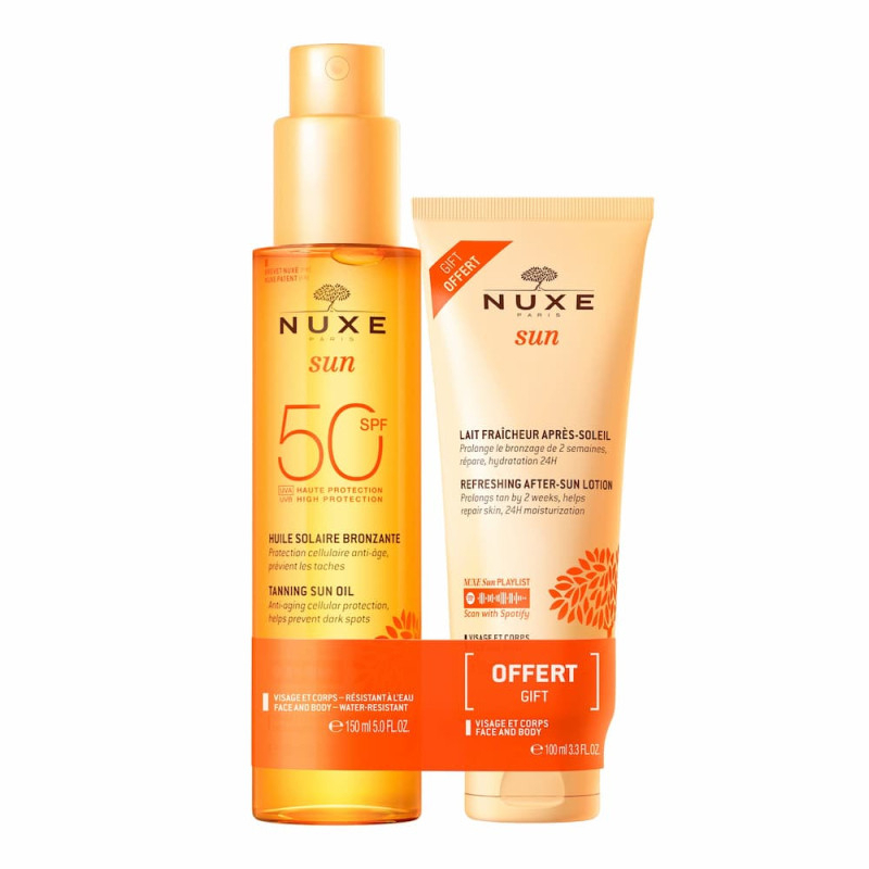 Nuxe Sun Olio Viso/Corpo SPF50 con Offerta