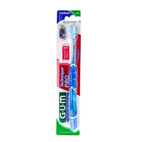Gum Technique Pro Escova Dent Compact Media 1un