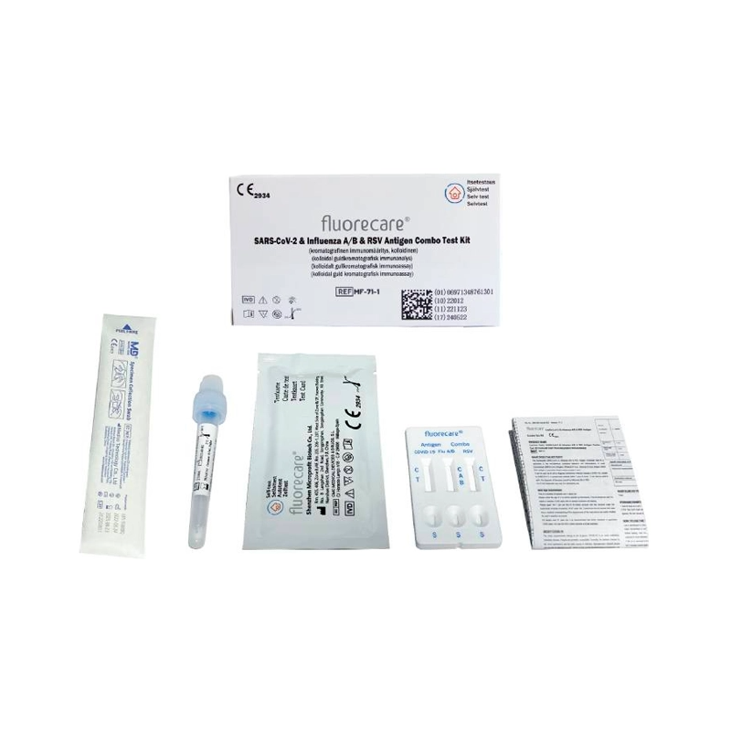 Fluorecare 4em1 Teste Ag Cov-19+InfluenzaAB/VSR