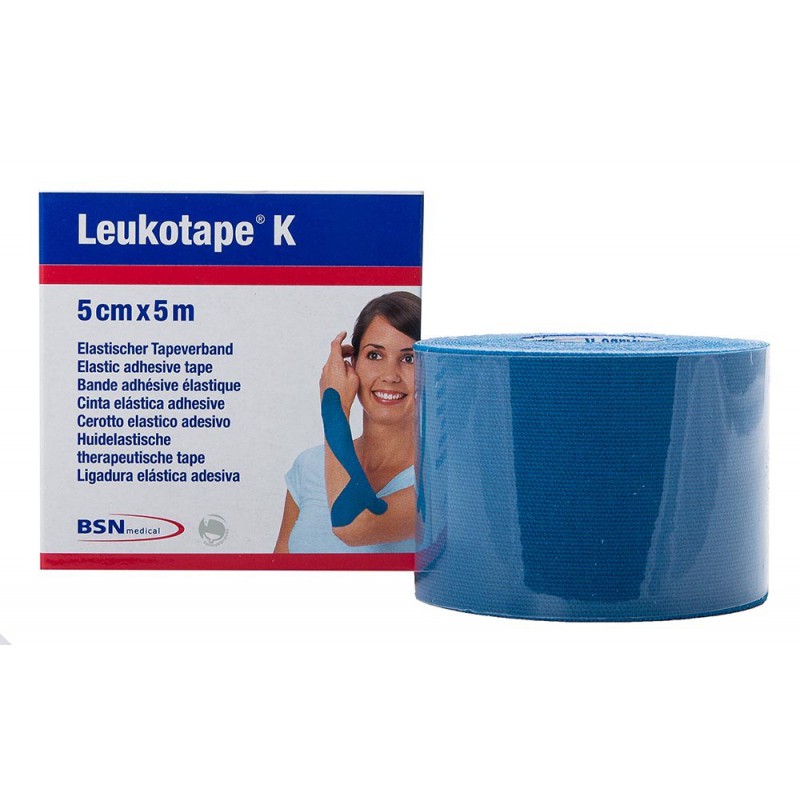 Leukotape K Liga Elast Adhésif 5x5m Bleu