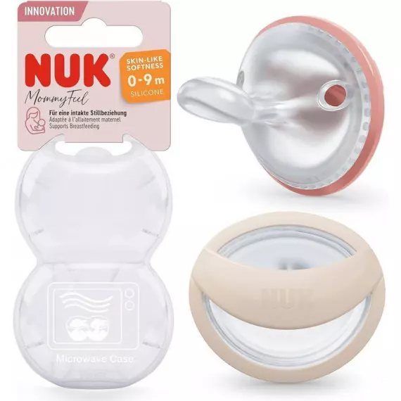 Nuk Innovation MommyFeel Chupeta Silicone 0-9M 2un