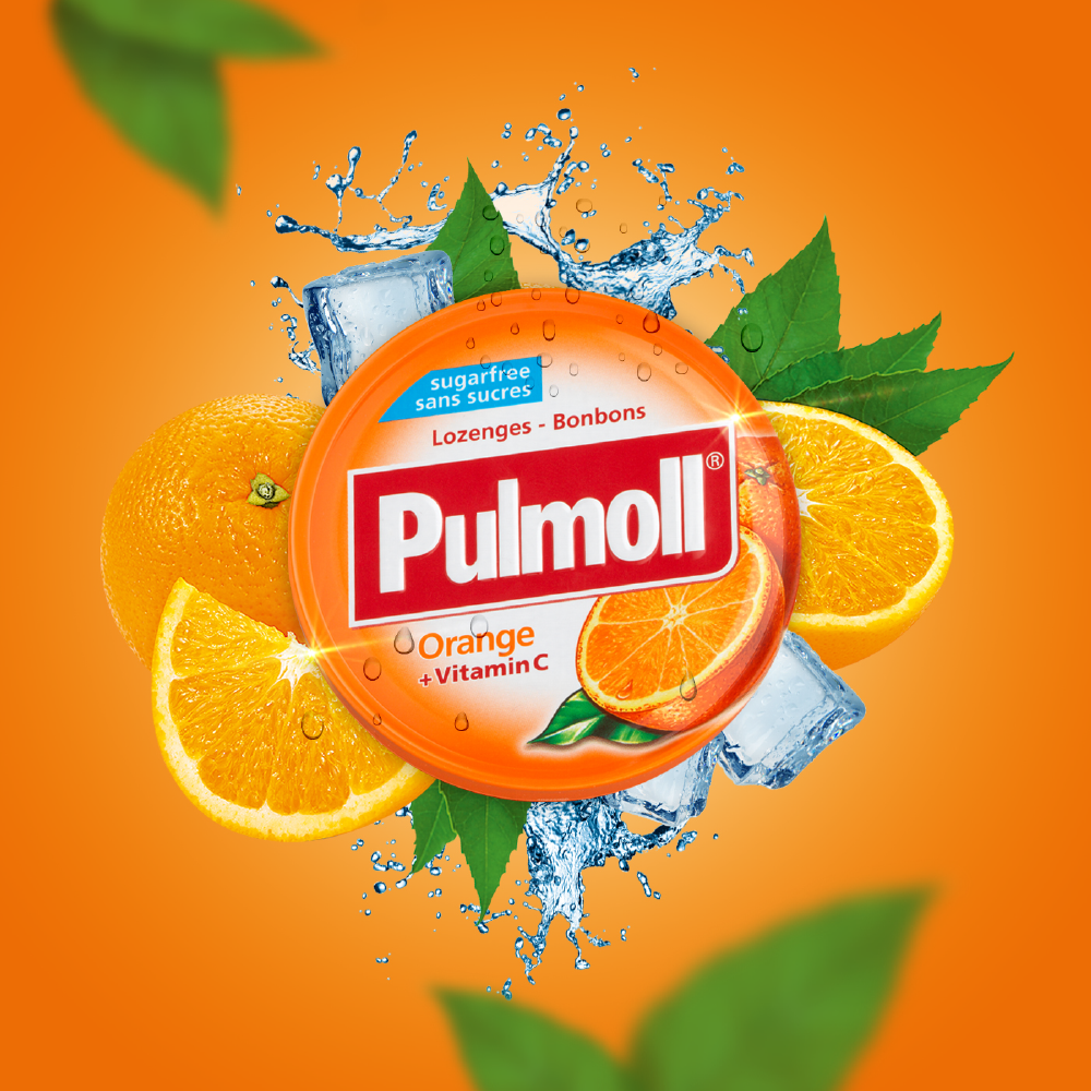 Pulmoll Pastilhas Laranja Vit C Sem Açúcar 45g