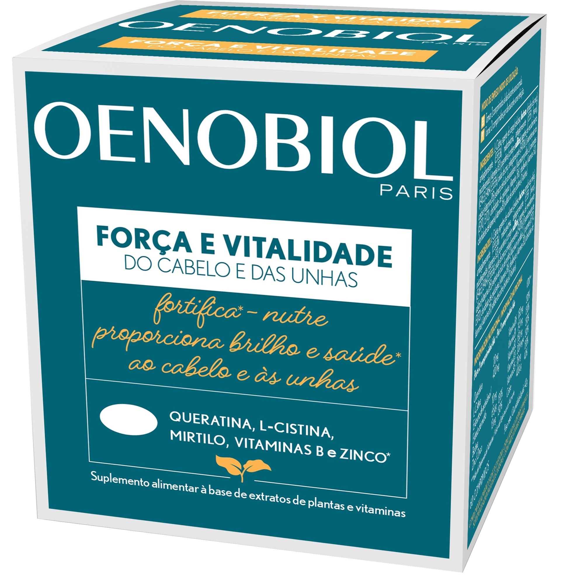 Oenobiol Força Vitalidade Cabelo & Unhas 60comp