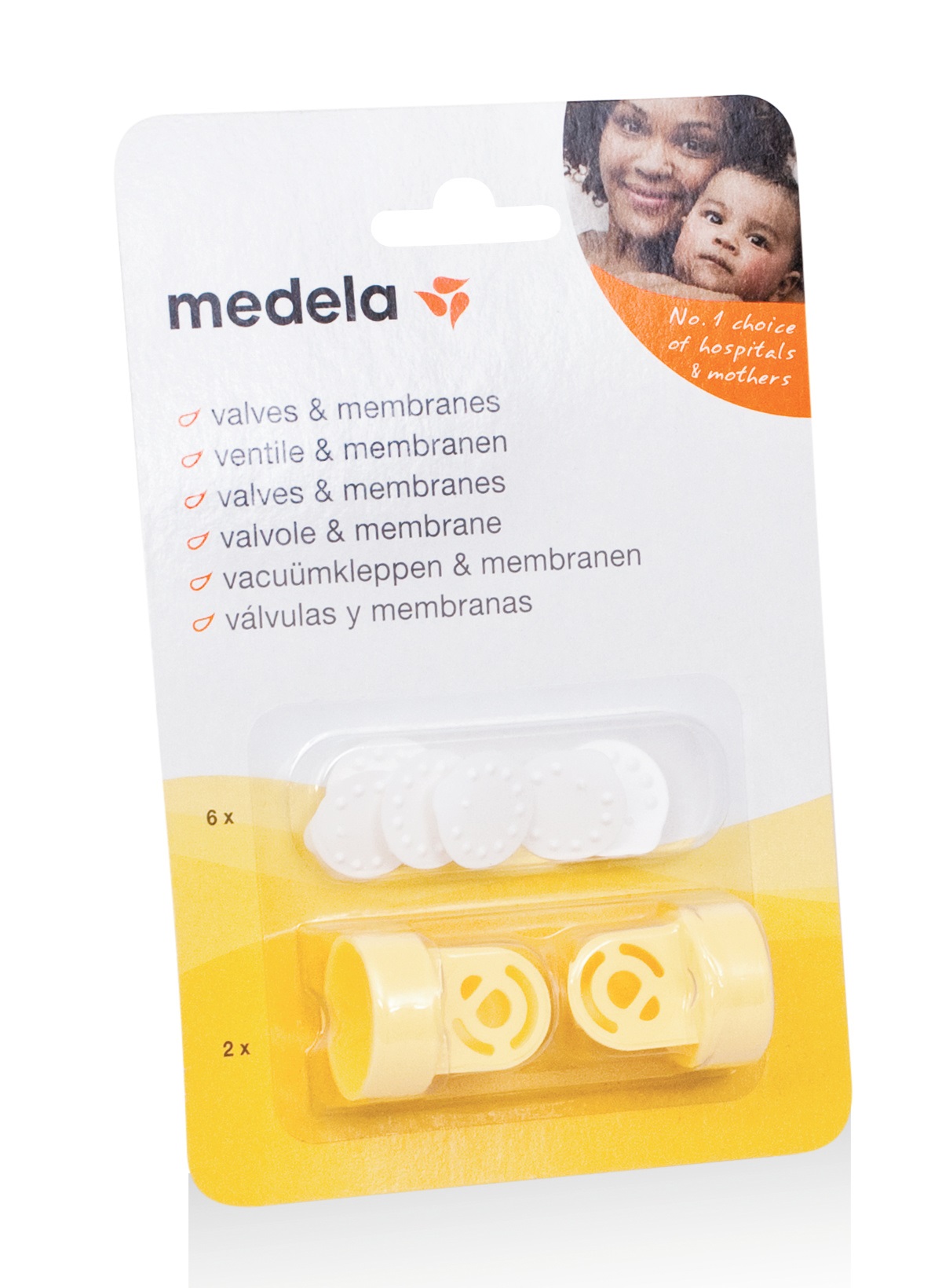 Medela Ersatzventile 2Stk + Ersatzmembranen 6Stk