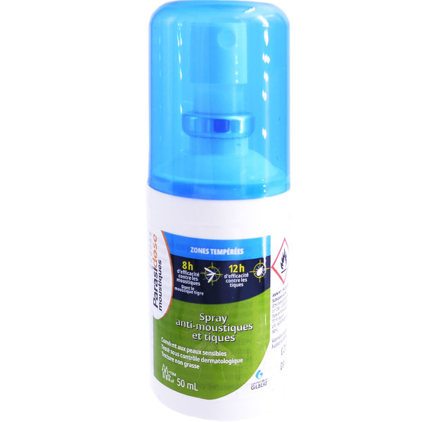Parasidose Tick/Mosquito Repellent Spray Temp Zone 50ml