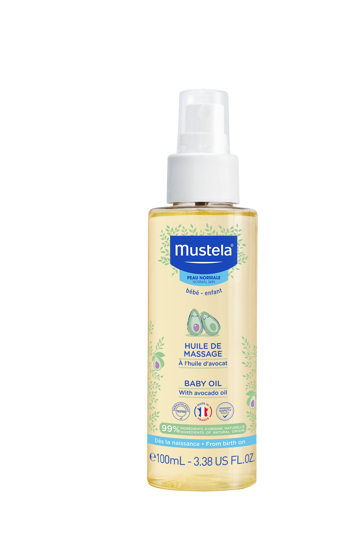 Mustela Bebé Óleo Massagem Pele Normal 100ml