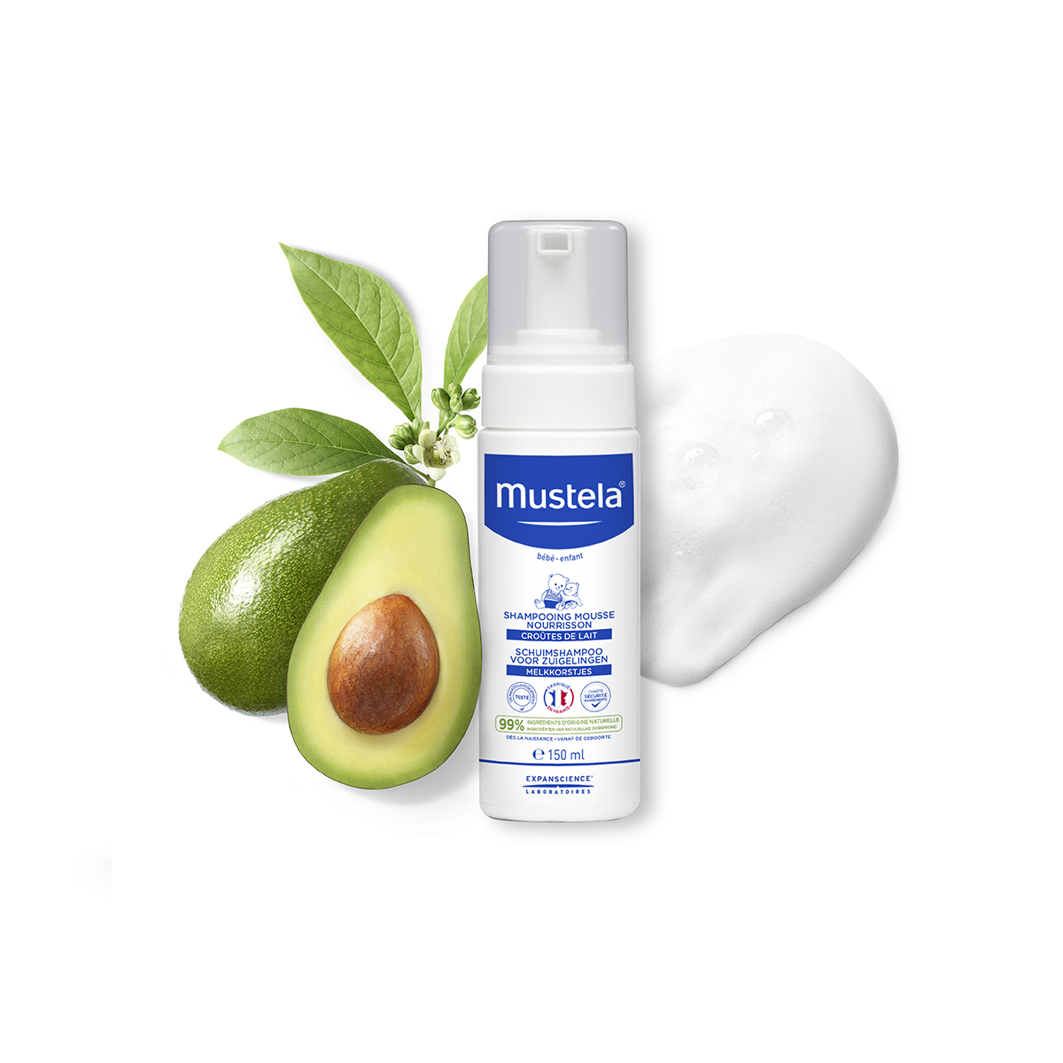 Mustella Champô Espuma Recém-Nascido 150ml