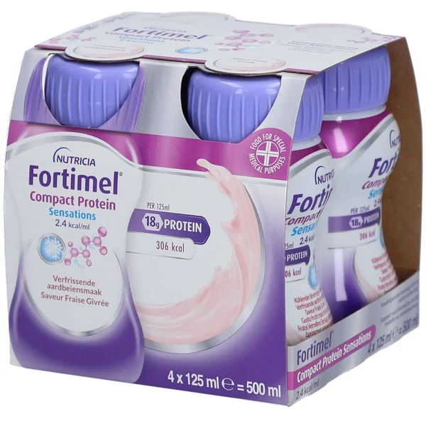 Fortimel Compact Protein Frut Vermelhos 125ml 4un