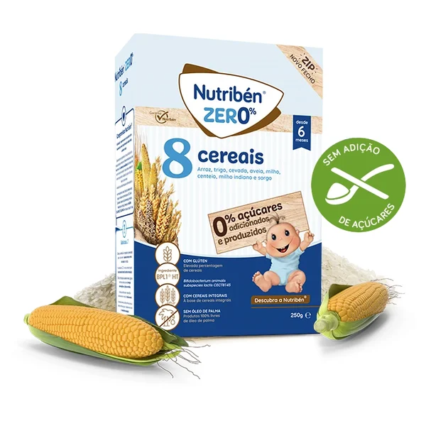 Nutriben ZERO 8 cereais 6M+ 250g