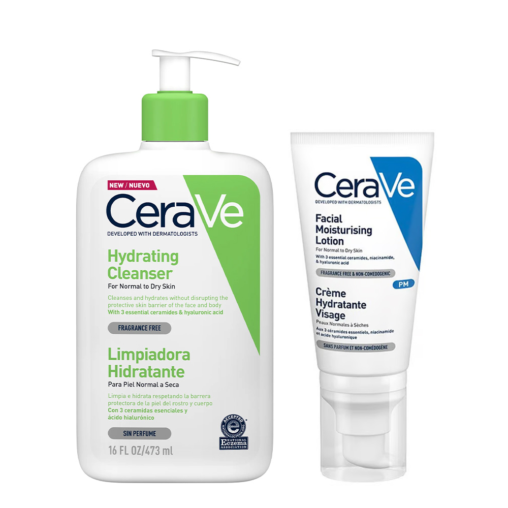 Cerave Coffret Creme de Limpeza e Loção Facial