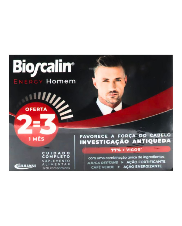 Bioscalin Energy Homem 30comp -Promo 2=3