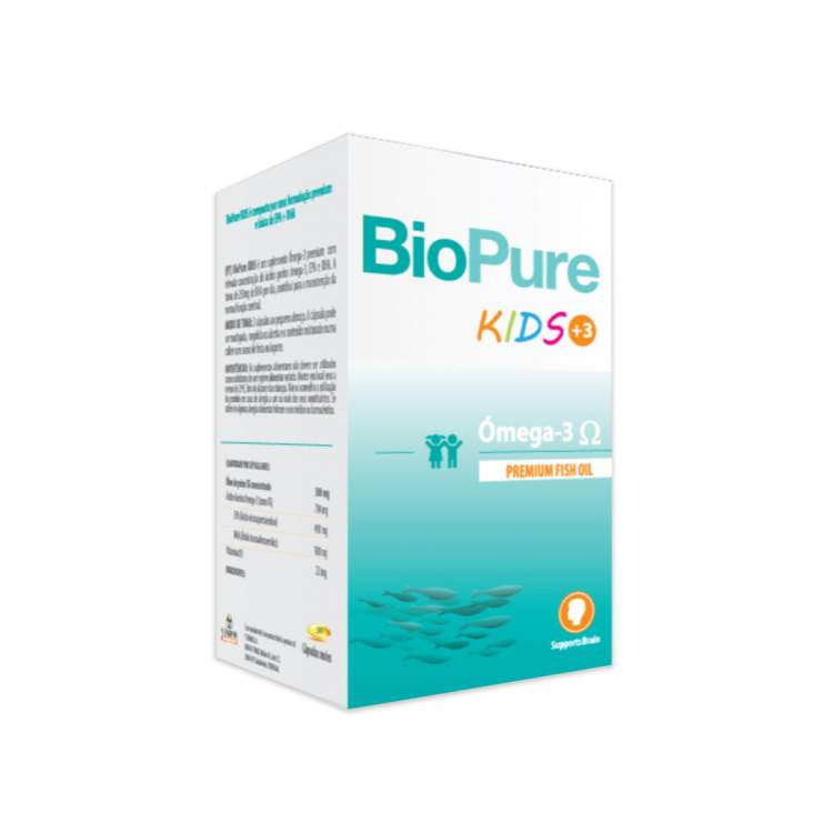 Biopure Kids Omega3 EPA+DHA 350mg VitD 25ug 60caps