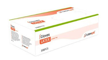 Luvas Exame Latex S/Po Rubbergold TamL 100un