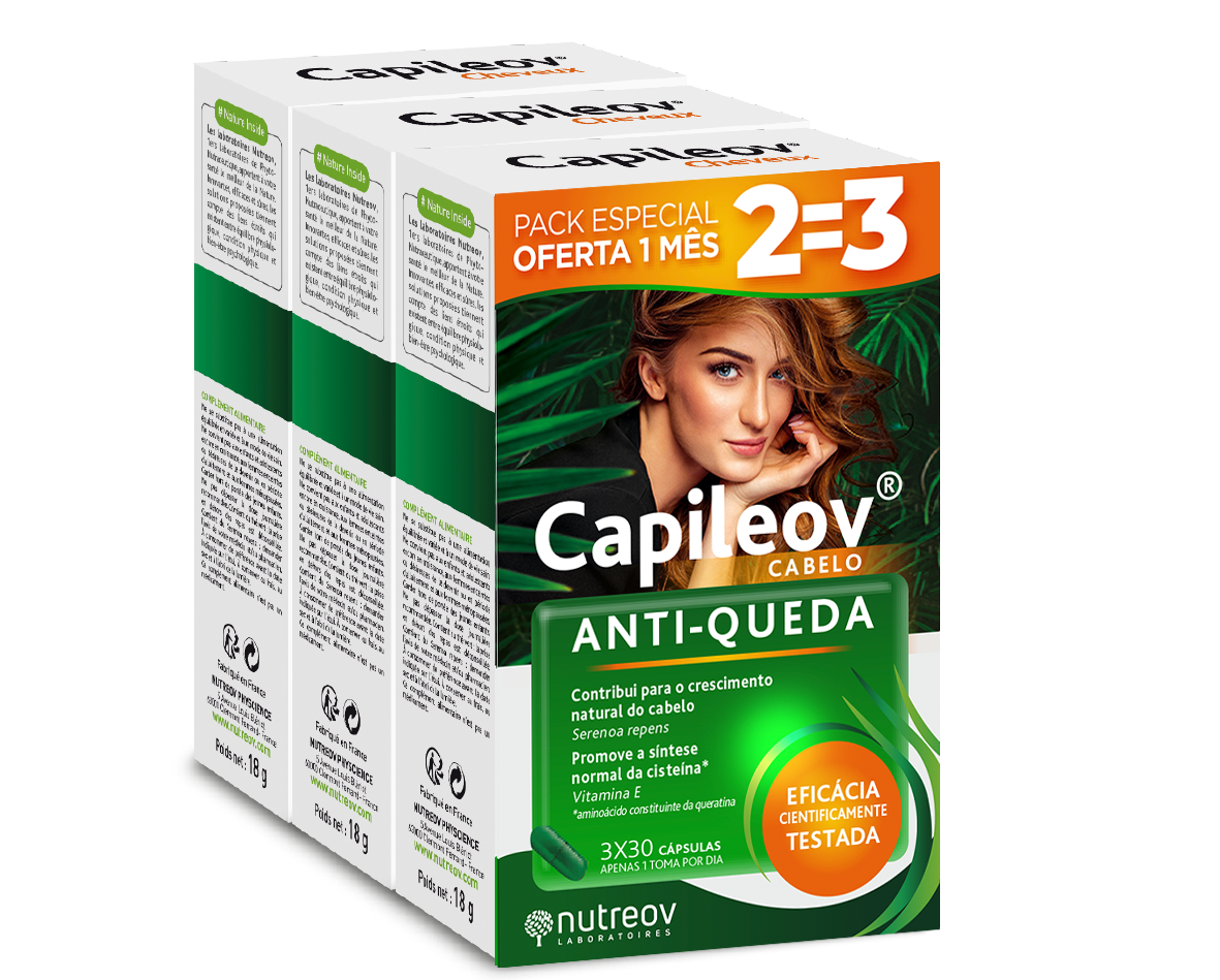 Nutreov Capileov Anti-Queda 30caps 3un -Promo
