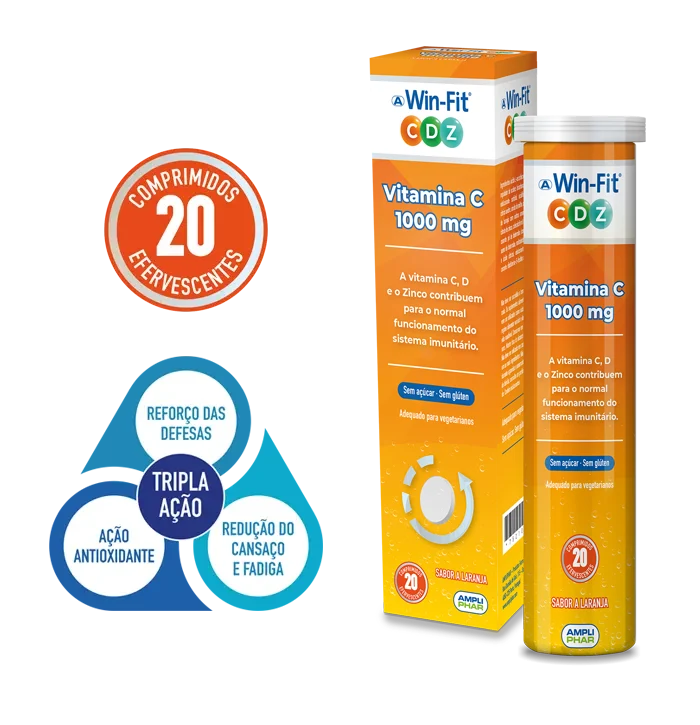 Win-Fit CDZ Vitamina C+1000mg 20 comprimidos efervescentes