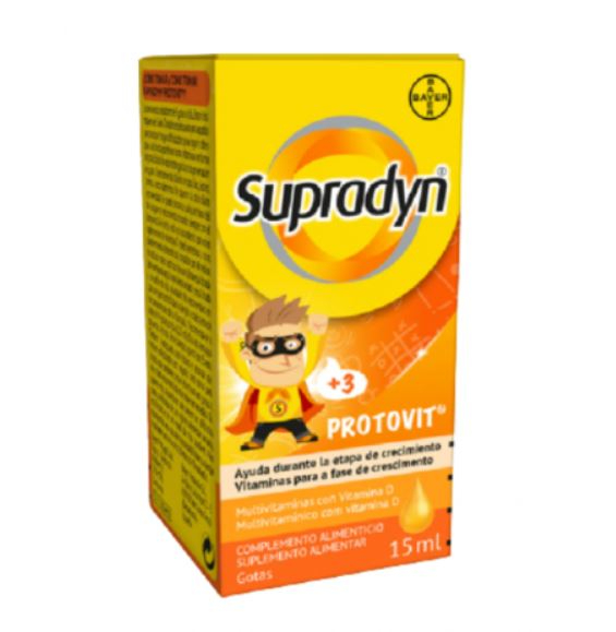 Supradyn Protovit Infantil Sol Oral Gotas 3A+ 15ml