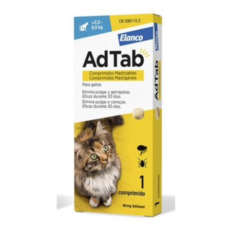 AdTab Gato 48mg 2-8kg 1comp VET