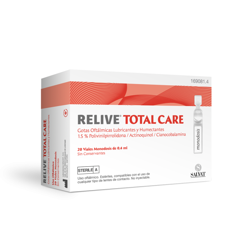 Relive Total Care Gotas Oftálmicas 0,4ml 20amp